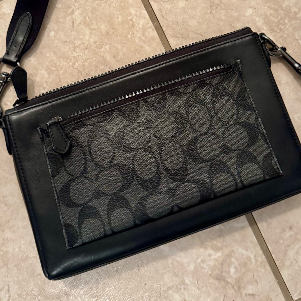 Coach Black and Gray Crossbody Bag
